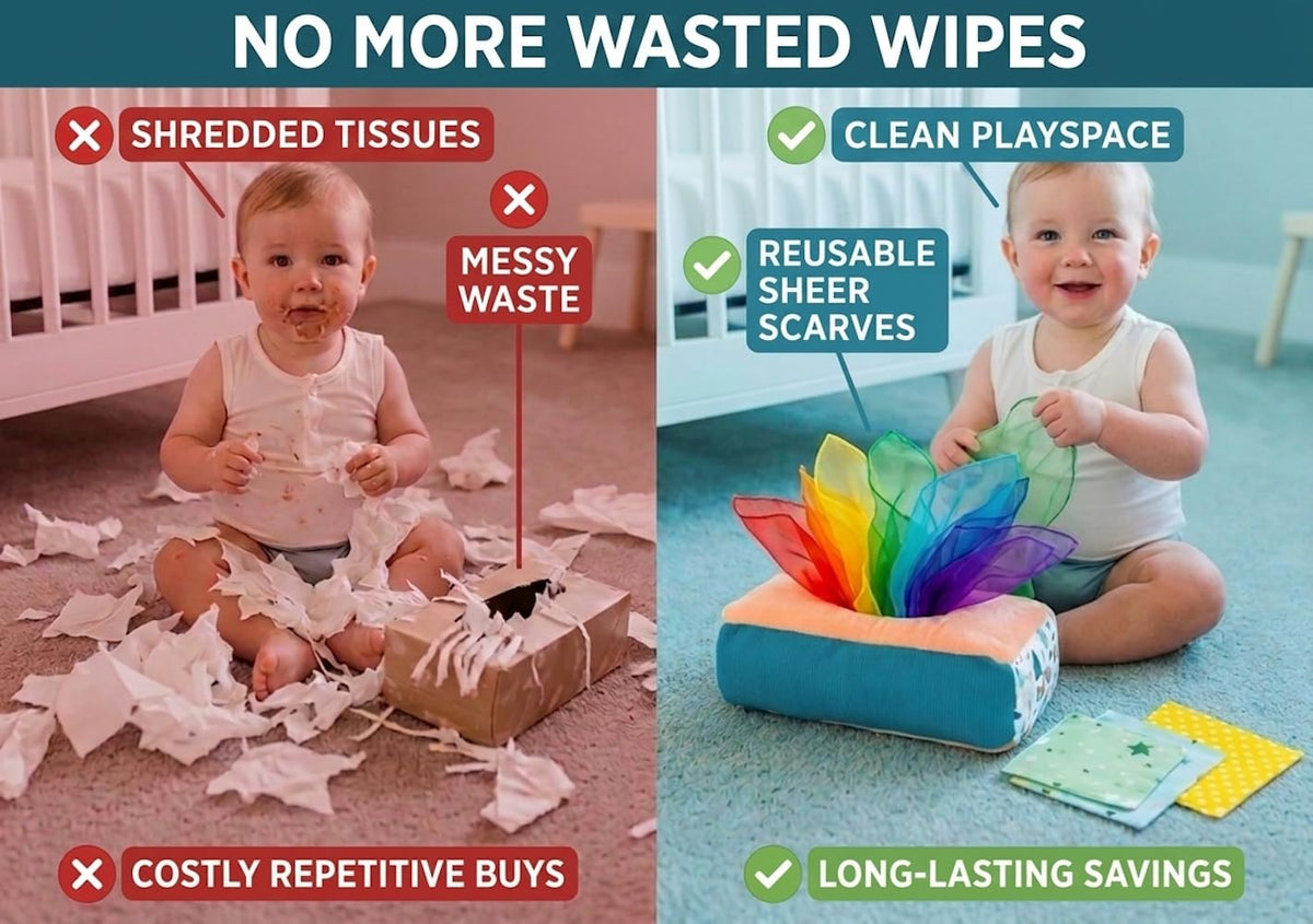 Twiddler Toys crinkle paper patterns offer varied textures and sounds.