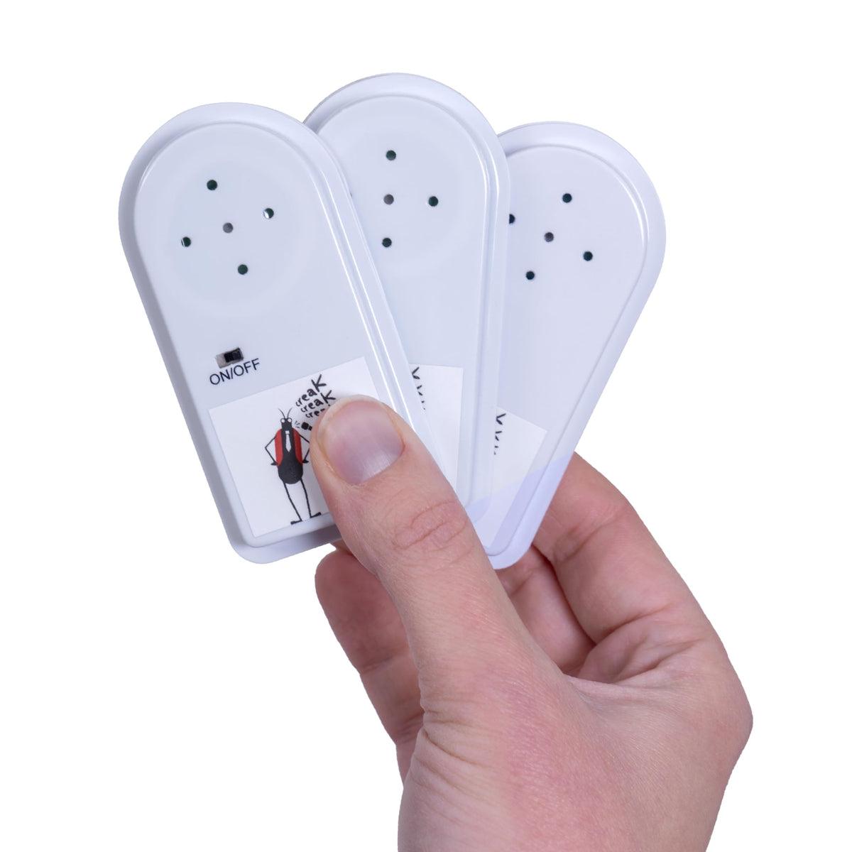 Twiddler Toys four authentic cricket sounds add realism to the prank.