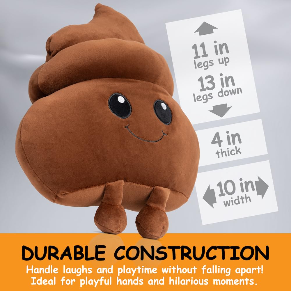 Twiddler Toys Poop Emoji Plush gift-ready packaging for a gag gift.
