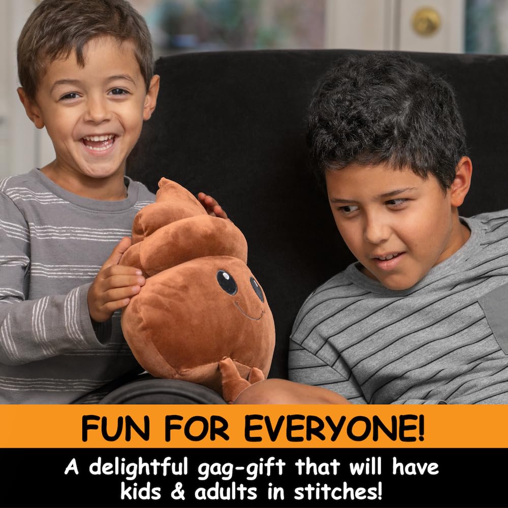 Twiddler Toys Poop Emoji Plush huggable design for family-friendly fun.
