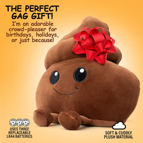 Twiddler Toys Poop Emoji Plush soft fleece texture for cozy handling.