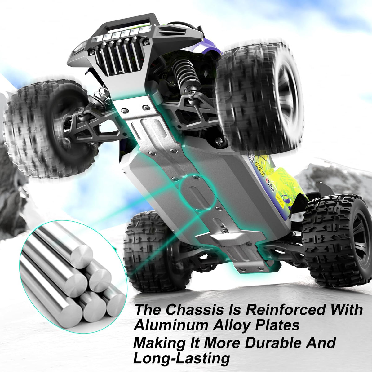 TWIKOMI 1:18-scale remote control with 2.4GHz for long-range precise steering.