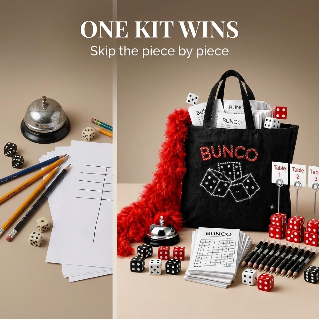 Twilight Bunco score sheets for quick scorekeeping during rounds