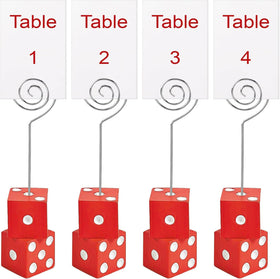 Twilight Bunco table number stands organize four rotating tables smoothly