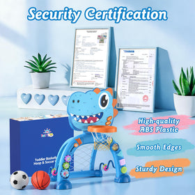 Twinkoo dinosaur indoor outdoor play blue supports versatile use