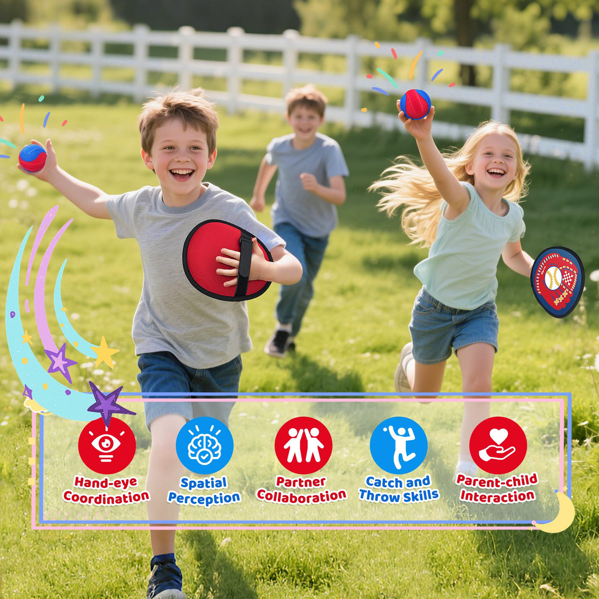 Twinkoo toddler baseball glove catching ball to promote coordination