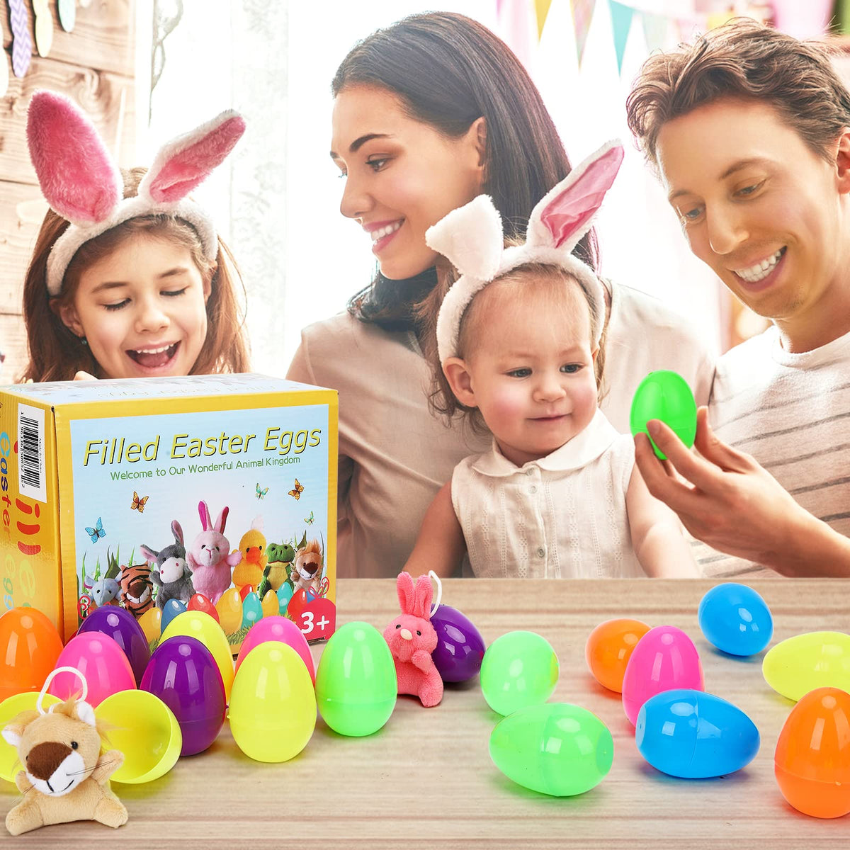 Twister.CK eggs contain tiny plush toys for kids.