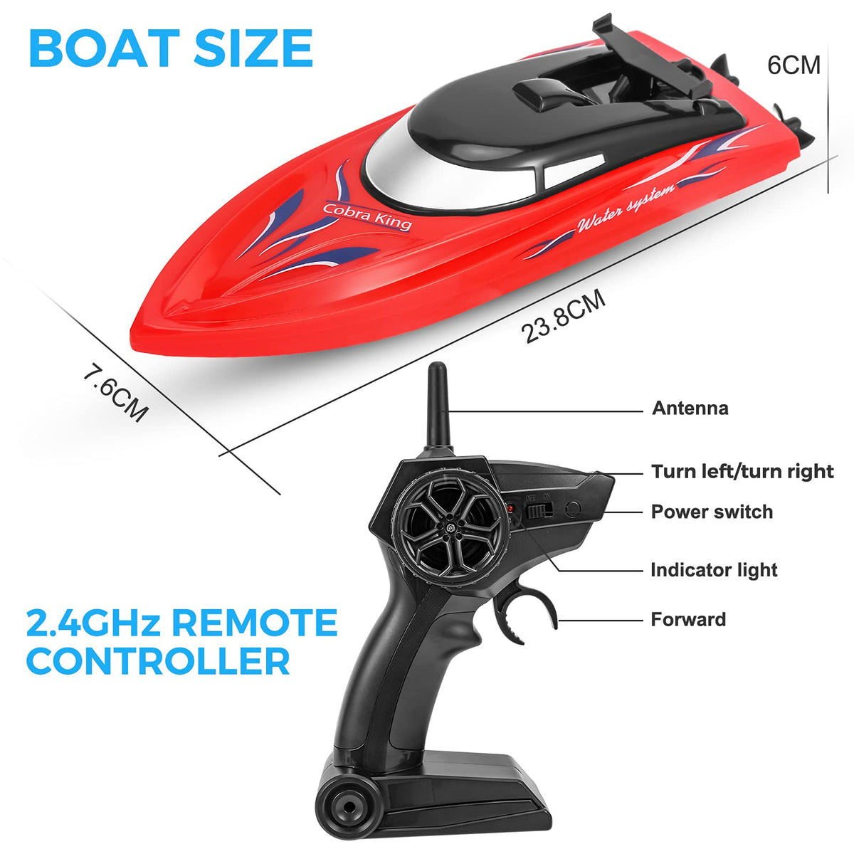 Twister.CK RC boat action at 10 mph illustrating high-speed fun on water.