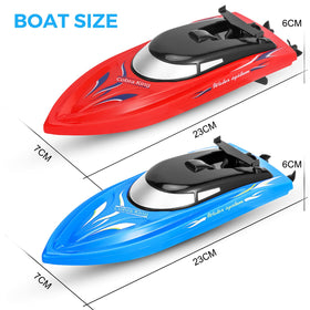 Twister.CK waterproof RC boat close-up highlighting sunlit hull for outdoor fun.