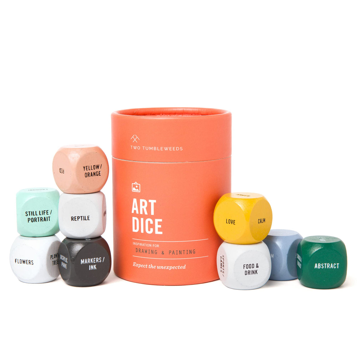 Two Tumbleweeds Art Dice make a thoughtful gift for artists.