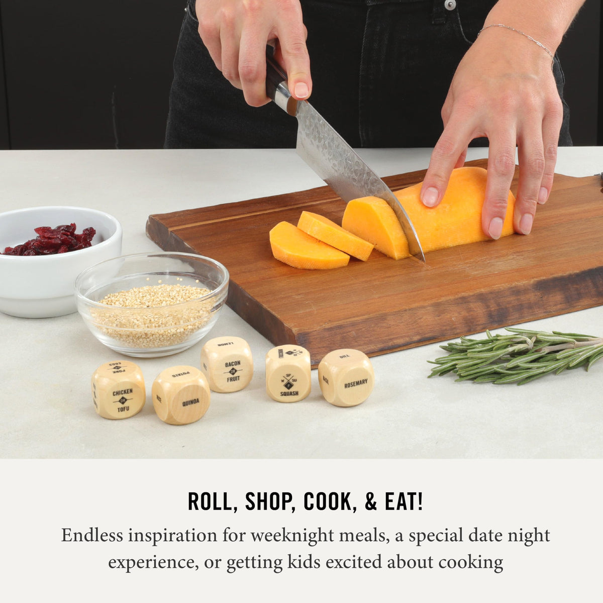 Two Tumbleweeds Foodie Dice herb die adds bright herb accents.
