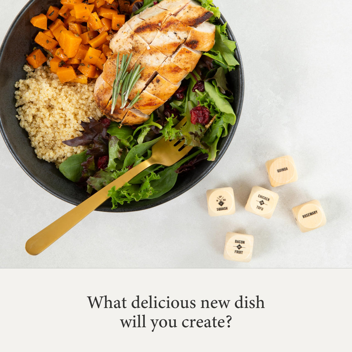 Two Tumbleweeds Foodie Dice take-out die offers quick meal ideas.