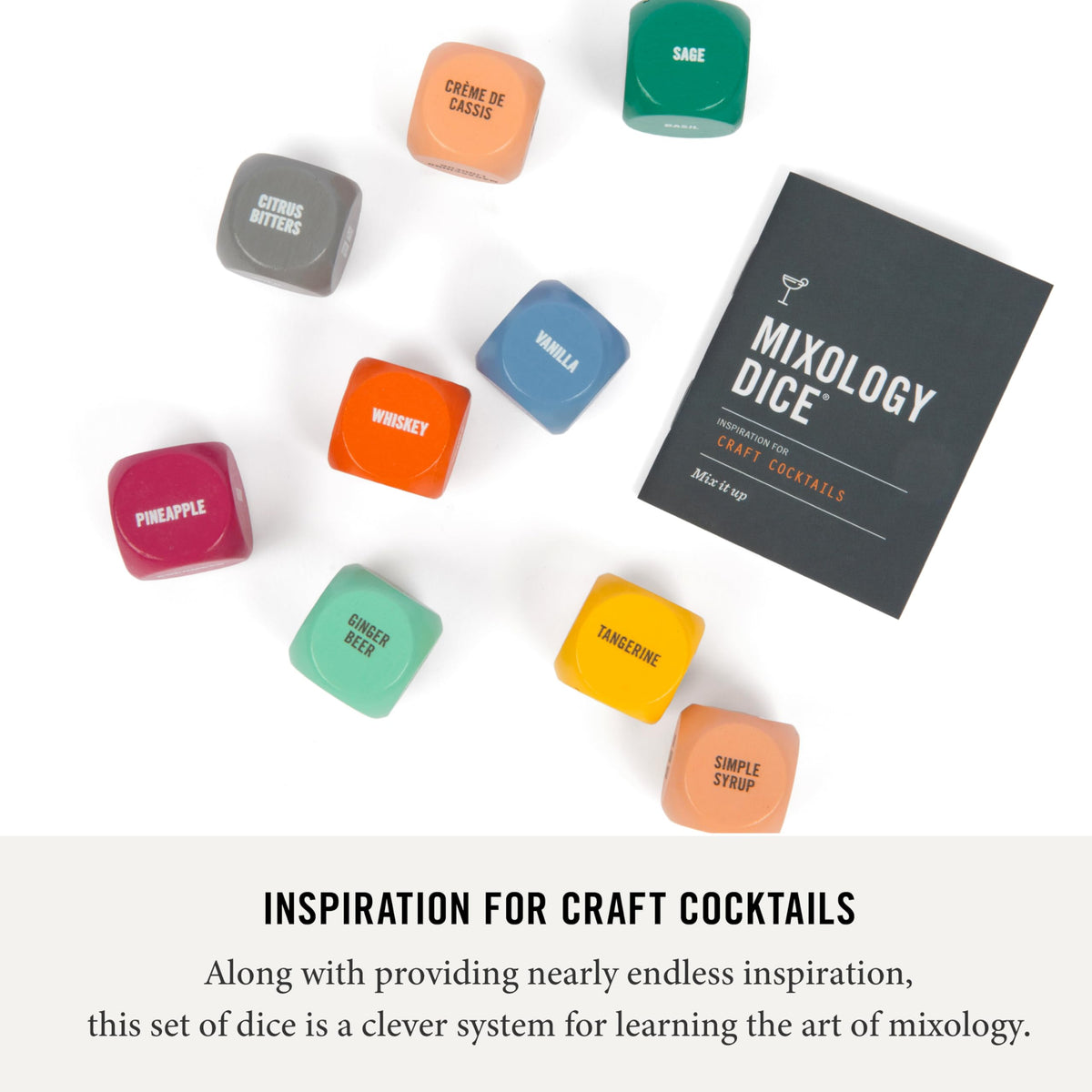 Two Tumbleweeds Mixology Dice mixer die sparks creative drink combinations
