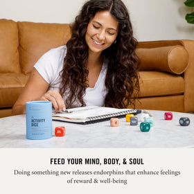 Two Tumbleweeds mood dice ideal for family game night.