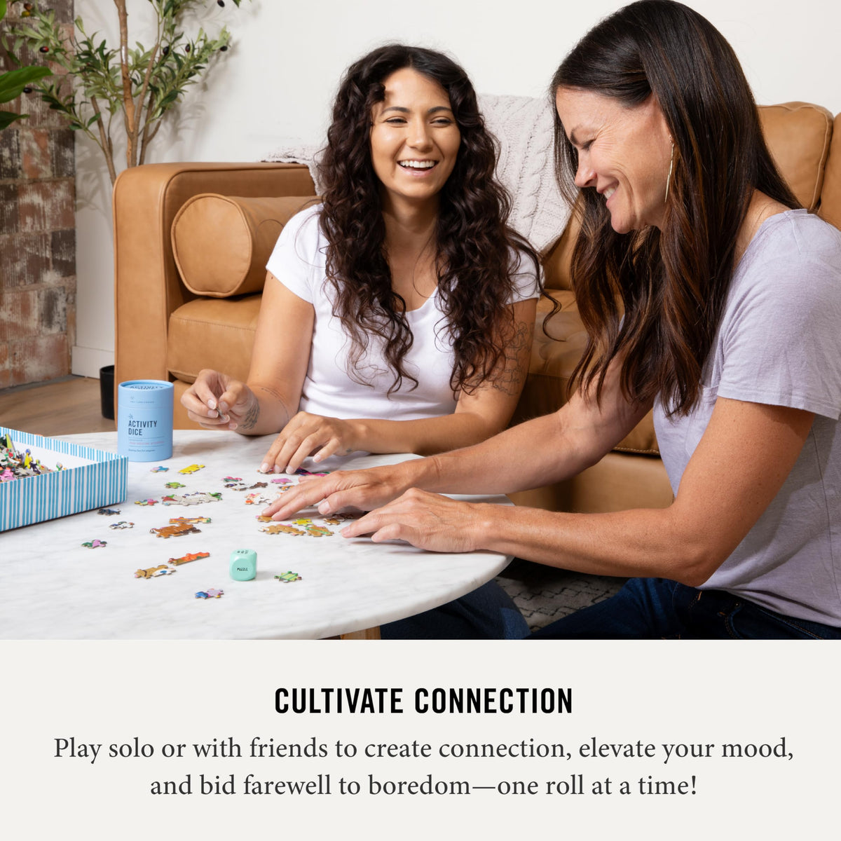 Two Tumbleweeds mood dice support solo mindfulness sessions.