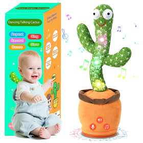 TWORIVER dancing cactus toy on table demonstrates lively movement for playtime