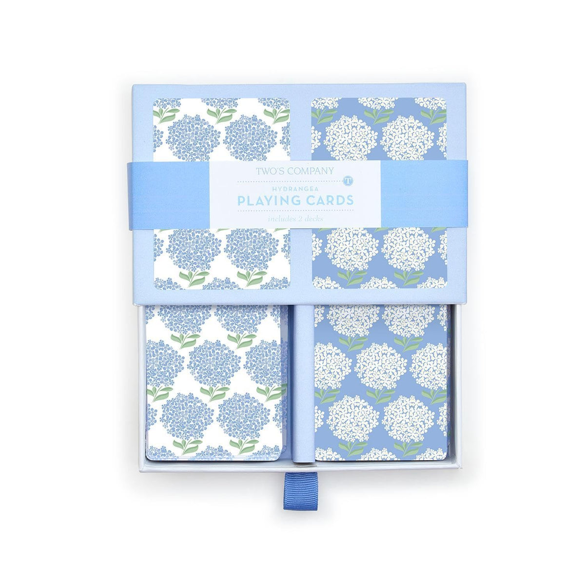 Two's Company Hydrangea colorways deck presents two distinct palettes for varied gameplay.