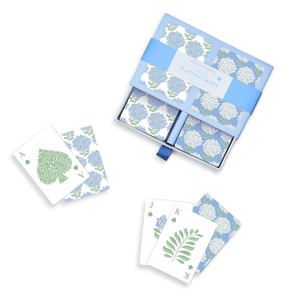 Two's Company Hydrangea double-deck box showcases elegant design and convenient storage.