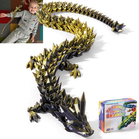 TXB3DOK 24-inch articulating dragon – giant centerpiece with detailed scales for dramatic home display.