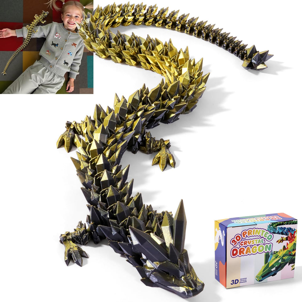 TXB3DOK 24-inch articulating dragon – giant centerpiece with detailed scales for dramatic home display.