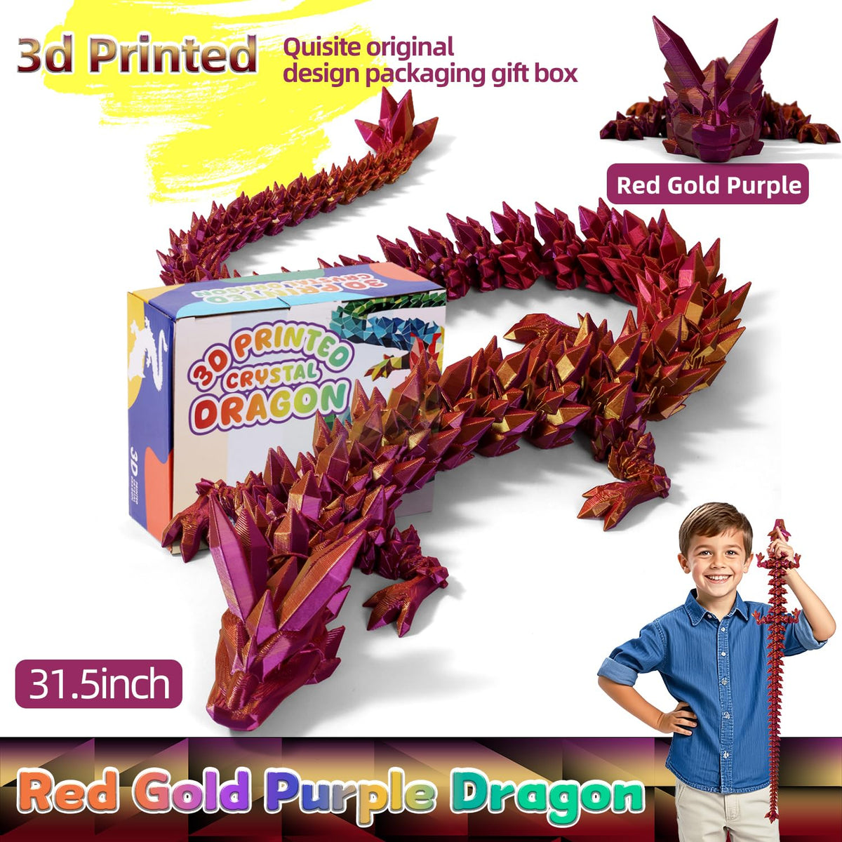 TXB3DOK dragon 31-5-inch detailed sculpt enhances visual presence