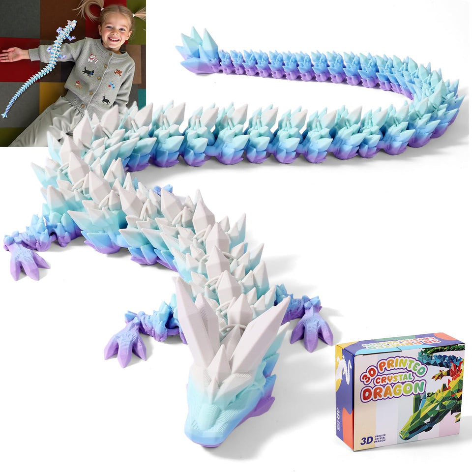 TXB3DOK dragon 24-inch articulating statue for dramatic desk display