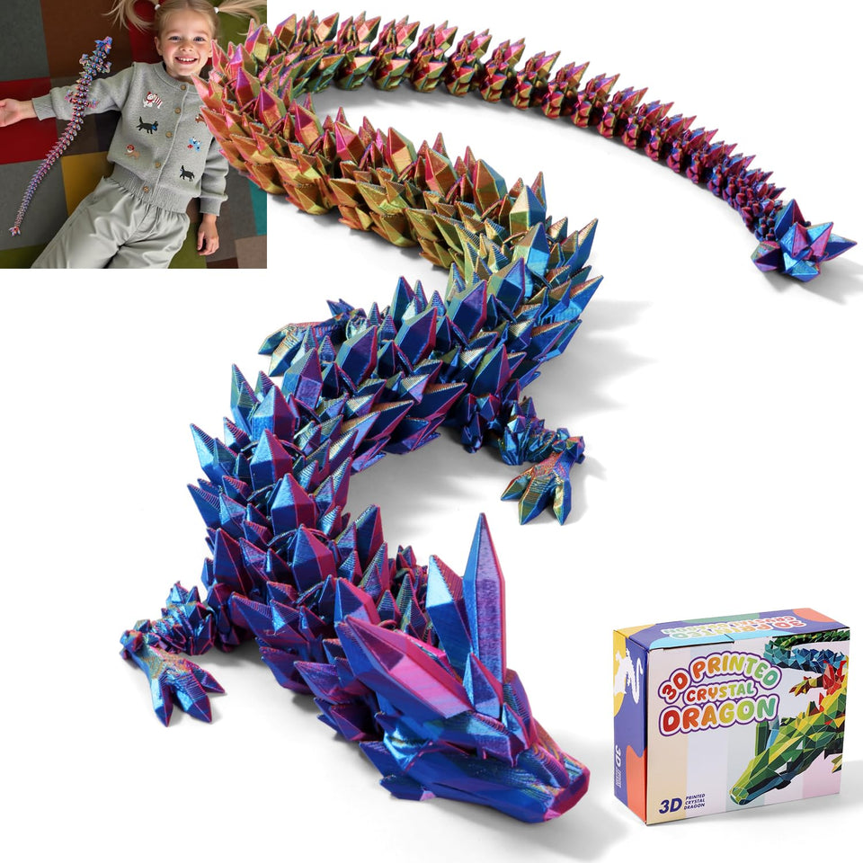 TXB3DOK dragon 31.5-inch articulated front view ideal for dramatic home or office decor.