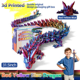 TXB3DOK dragon side view shows movable joints for lifelike poses and photography.