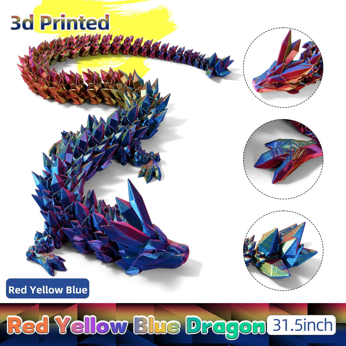 TXB3DOK dragon scales close-up highlights detailed 3D printing craftsmanship.