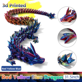 TXB3DOK dragon scales close-up highlights detailed 3D printing craftsmanship.
