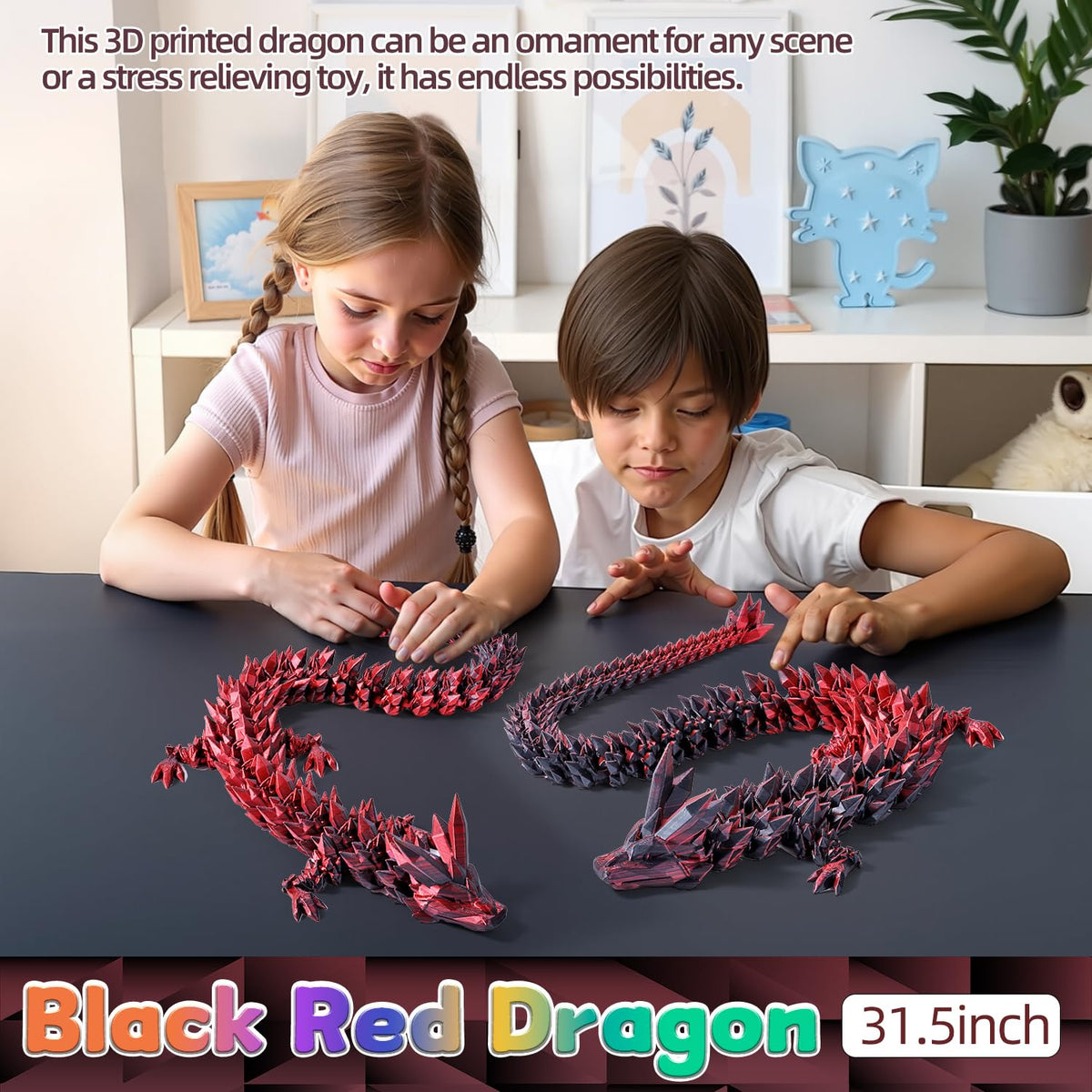TXB3DOK 31.5-inch dragon makes an impressive holiday or gift display.