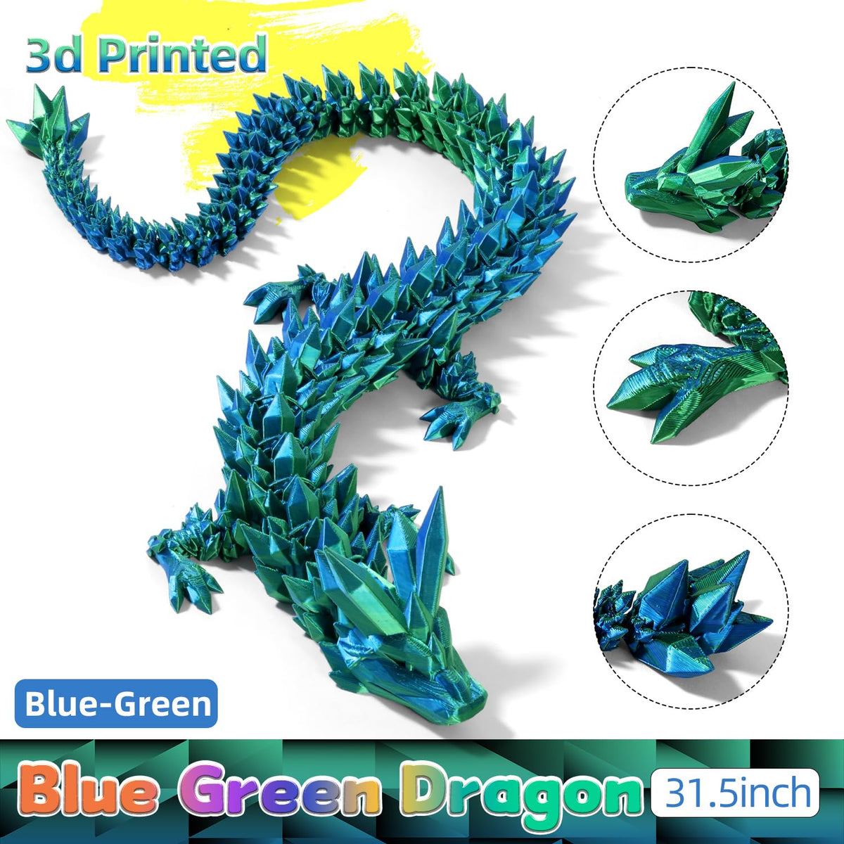 TXB3DOK durable PLA dragon figure highlights lasting color and smooth finish