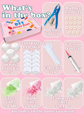 TXGSDXS stress ball making kit for creative, mess-friendly relaxation projects