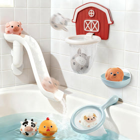 TXTLDB No-Hole Farm Bath Toy Set ready for bath time fun