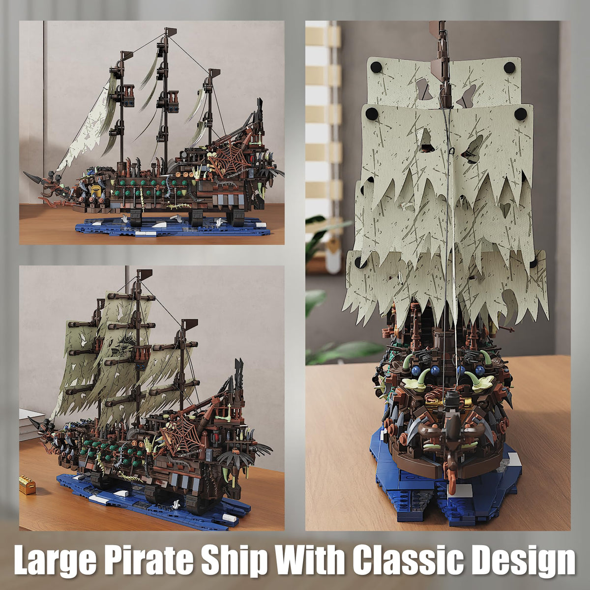TYCOLE Cannons and treasure chest add authentic pirate details