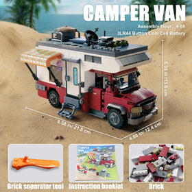 TYCOLE City Camper Van packaging shows safe ABS bricks and reliable parts.