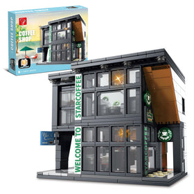TYCOLE City Coffee ShopSet with LED lights for a captivating display