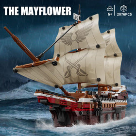 TYCOLE Mayflower sails full view enhances a dramatic seafaring display.