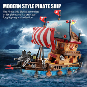 TYCOLE pirate ship safe ABS materials ensure durable, kid-friendly building experiences