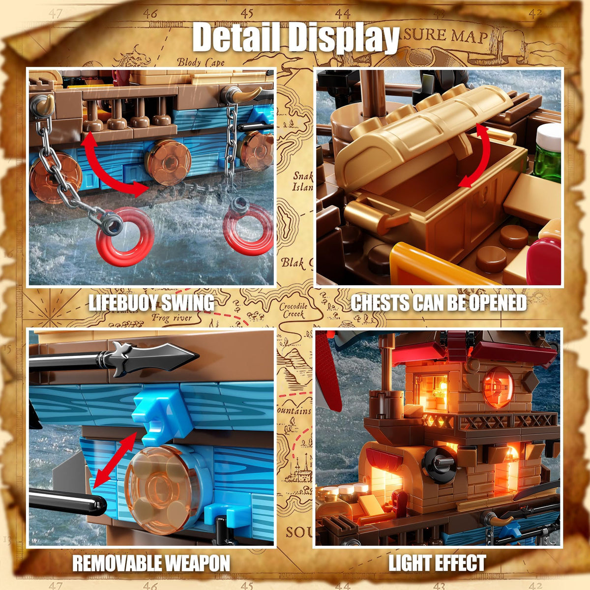 TYCOLE pirate ship lighthouse detail inspires coastal scenes and storytelling