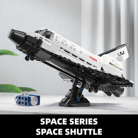 TYCOLE Space Shuttle interior cutaway showing internal details in translucent design.