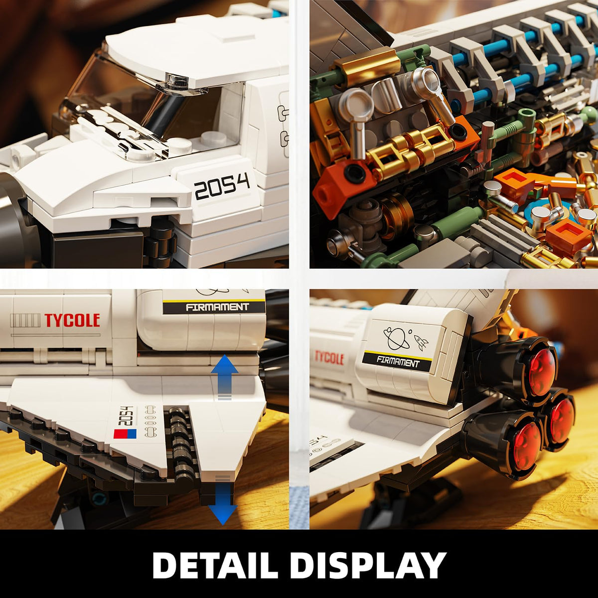 TYCOLE Space Shuttle robotic hand adds animated, tactile action.