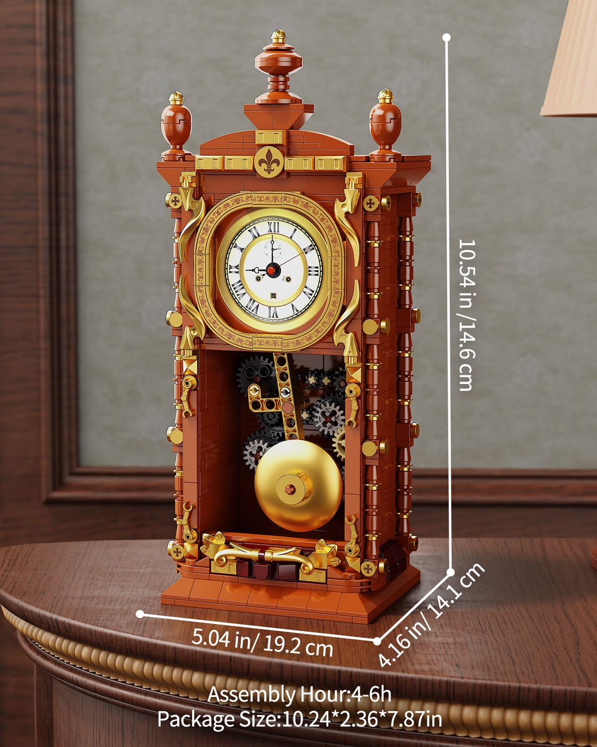 TYCOLE clock requires one AA battery to power.