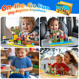Tyholoo builds animals and castles, boosting imagination with magnets