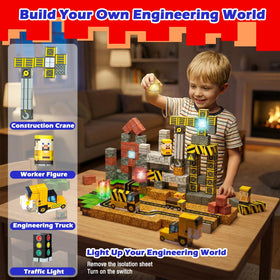 Tyholoo light-up construction vehicles spark interactive play and learning.