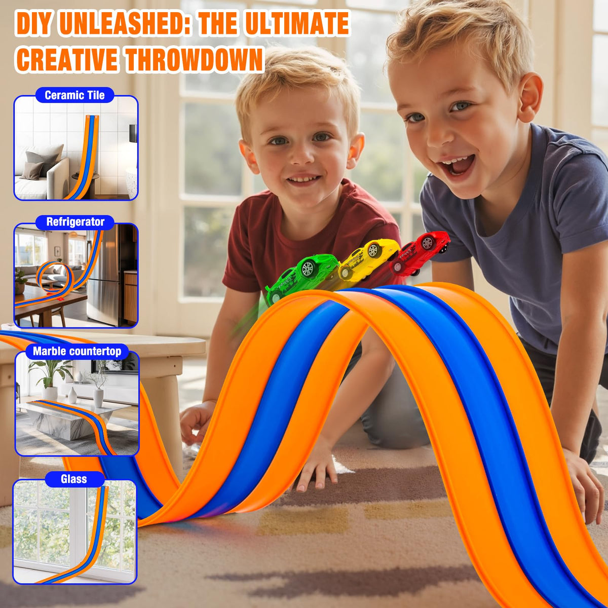 Tyholoo waterproof soft-TPE track resists spills and is child-safe.
