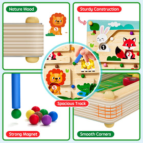 Tymokcall Letters and Animals board teaching words and vocabulary