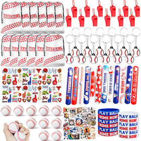 TYQSY baseball party favors pack, a vibrant set for coordinated party decor and giveaways.