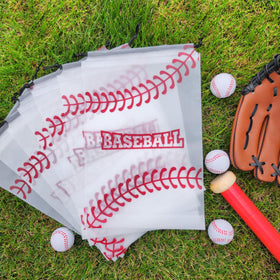 TYQSY drawstring baseball treat bags for easy snacks and keepsakes.