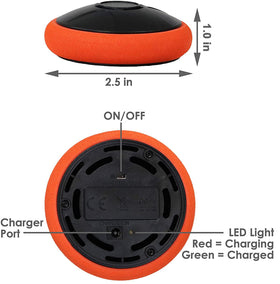 TYRDAN rechargeable puck with USB charging for extended play sessions